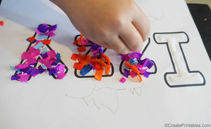 fine motor activity with custom name worksheet