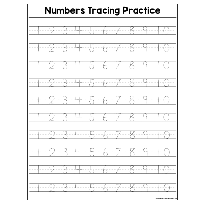 createprintables 1 100 number tracing practice